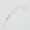 Skull Sweet Puff Glass Pipe 14cm Clear Balancer
