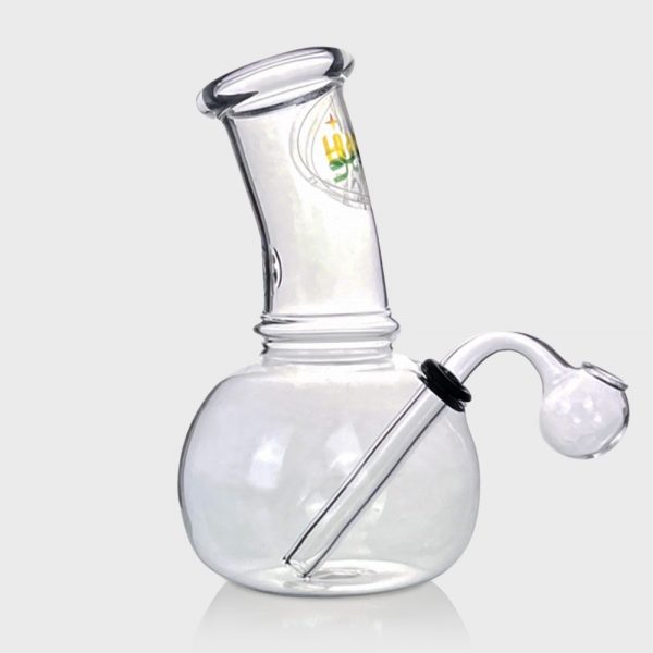 Small Crack Bong 14cm with Glass Pipe 11cm