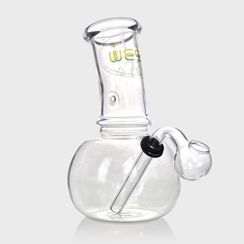 Small Crack Bong 14cm with Glass Pipe 11cm