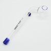 Sweet Puff Glass Pipe 10cm Blue Rim and Balancer