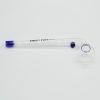 Sweet Puff Glass Pipe 10cm Blue Rim and Balancer