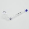 Sweet Puff Glass Pipe 10cm Blue Rim and Balancer