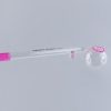 Sweet Puff Glass Pipe 10cm Pink Rim and Balancer