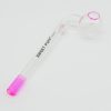 Sweet Puff Glass Pipe 10cm Pink Rim and Balancer
