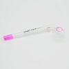 Sweet Puff Glass Pipe 10cm Pink Rim and Balancer