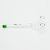 Sweet Puff Glass Pipe Straight Twin Bowl 15cm Green Tip
