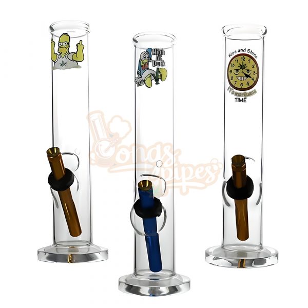 Glass Didgeridoo Straight Bong 30cm