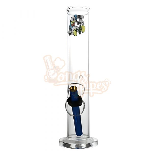 Glass Didgeridoo Straight Bong 30cm Blue