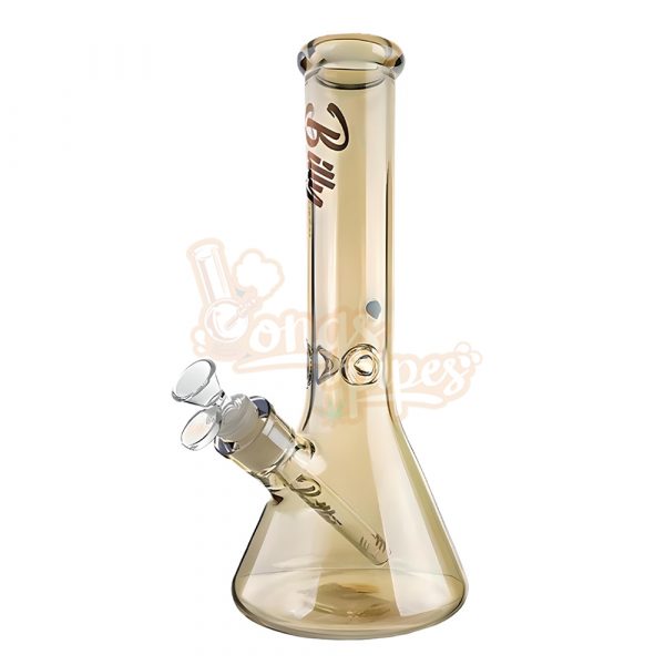 Holographic Rainbow Beaker Bong 25cm Amber