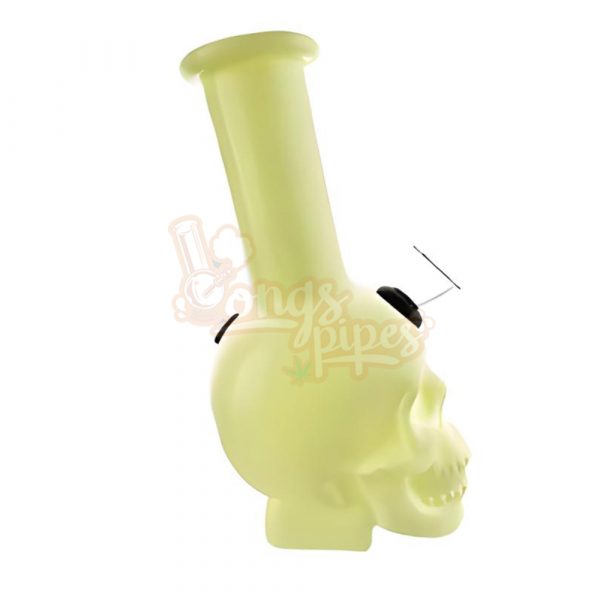 Pastel Pulse Skull Bong 15cm Yellow