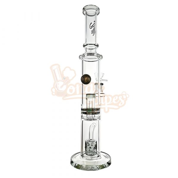 Billy Mate Gemstone Fusion Twin Perc Bong 40cm Green