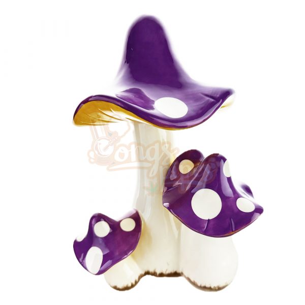 MystiShroom Ceramic Bong Purple