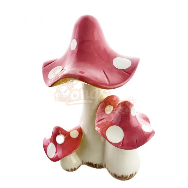 MystiShroom Ceramic Bong Red