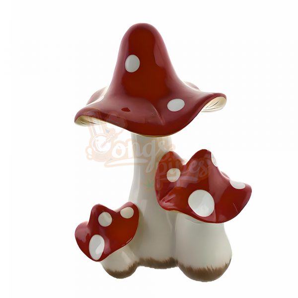 MystiShroom Ceramic Bong Red