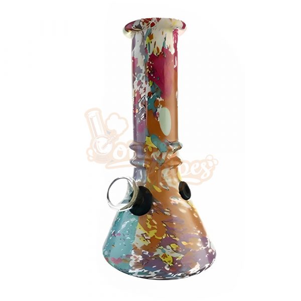 Rainbow Splash Beaker Bong 15cm