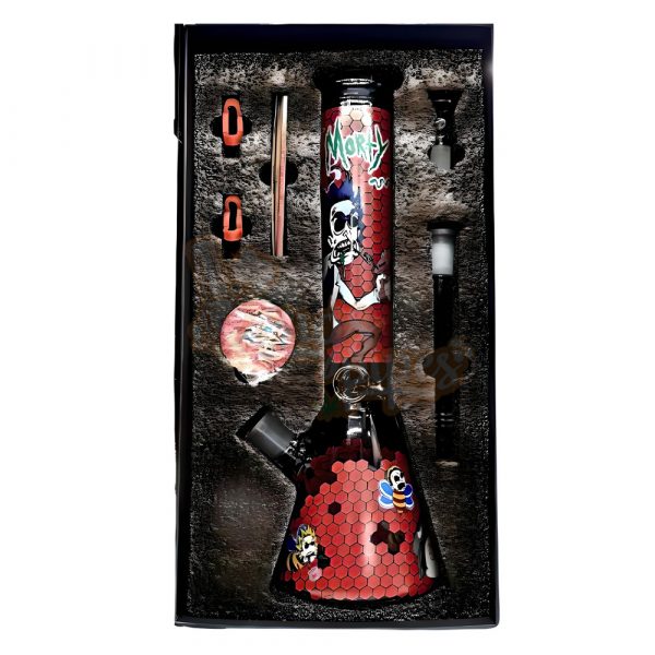 Rick n Morty Bong Gift Set Red