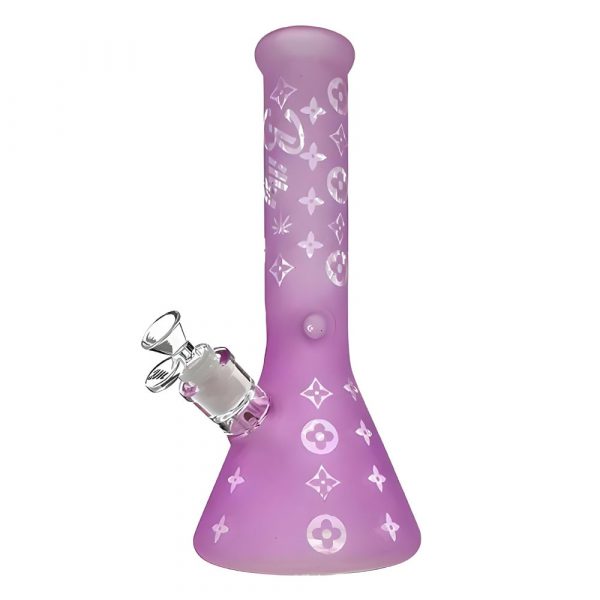 Billy Mate Frosted LV Beaker Bong 30cm Pink