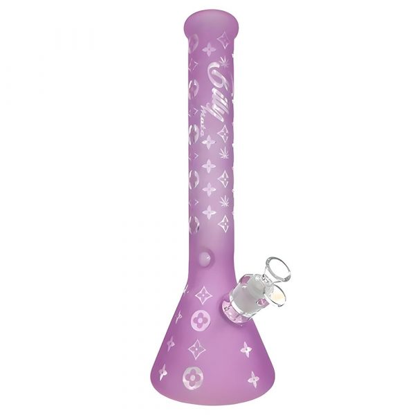 Billy Mate Frosted LV Beaker Bong 40cm Pink