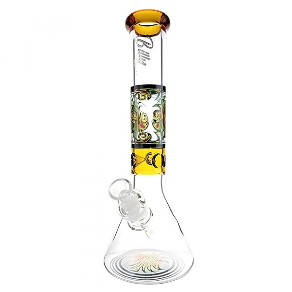 Billy Mate Wigwag Wonderland Beaker Bong 25cm Amber