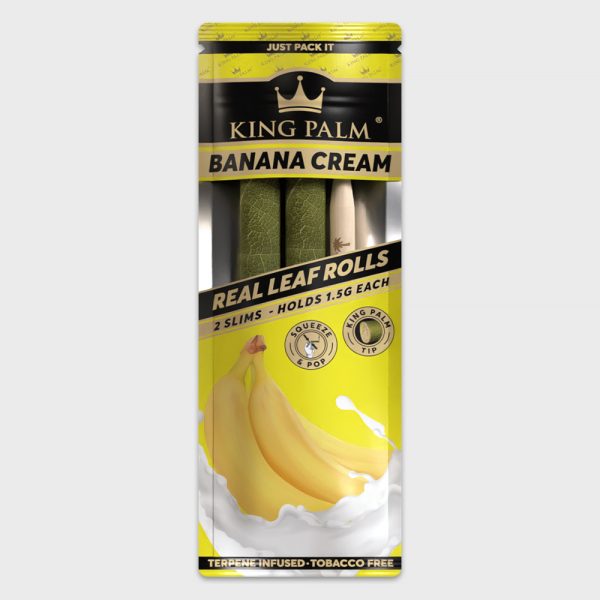 KING PALM Real Leaf Rolls Pre-Rolled Banana Cream