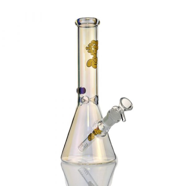 Happy420 Holographic Rainbow Beaker Bong 25cm - Image 5