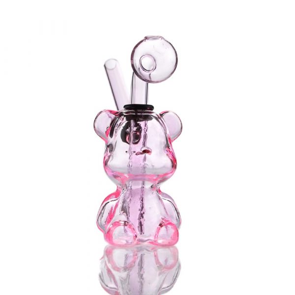 Pink Teddy Bear Bubbler - Image 2