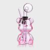 Pink Teddy Bear Bubbler with Glass Pipe 11cm