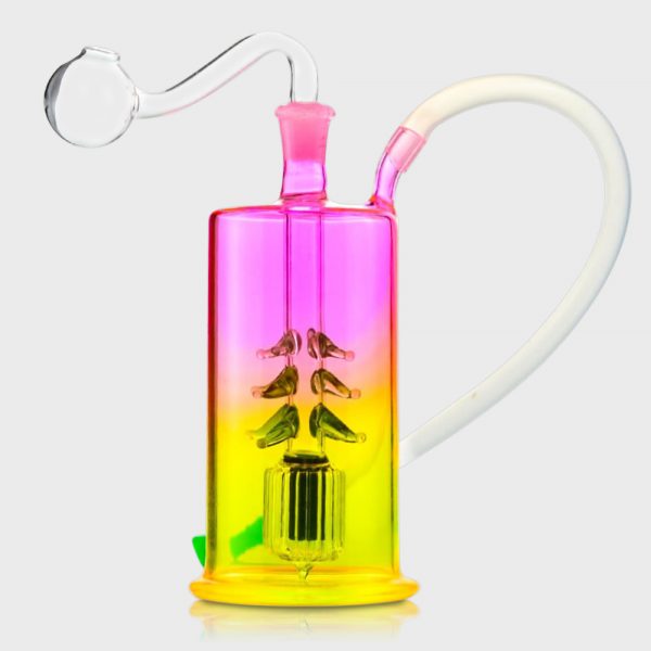 Xmas Tree Glass Bubbler with LED Lights Percolator