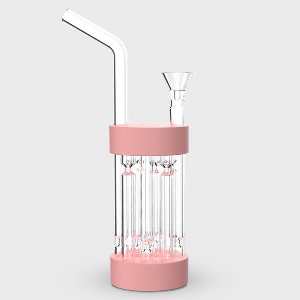 DryHit Pro Portable Dry Pipe Bong 20cm Pink