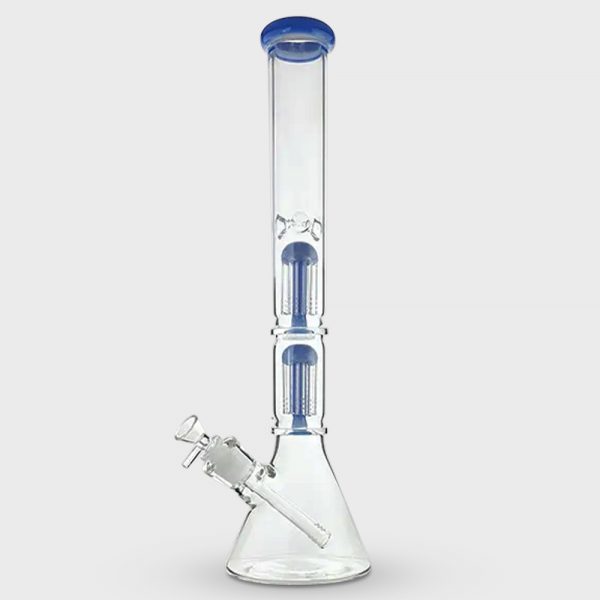 Dual Tree Percolators Chamber Beaker Glass Bong 45cm