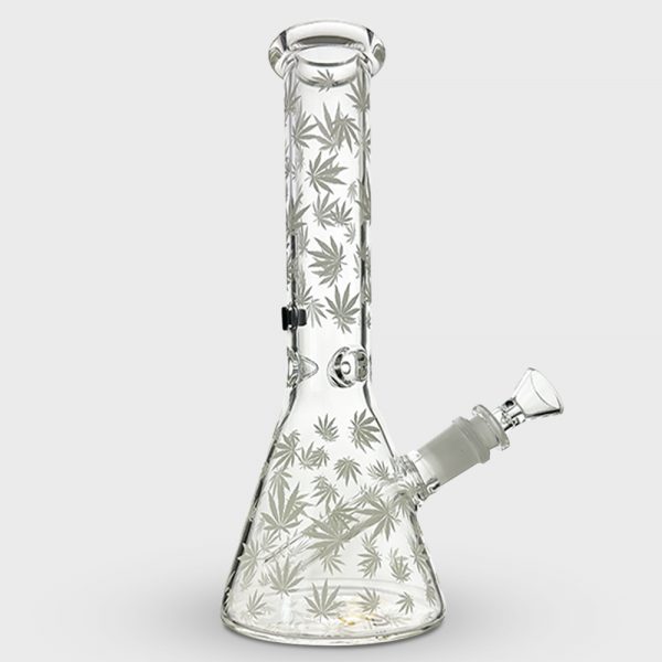 Glow in the Dark MJ Beaker Glass Bong 25cm