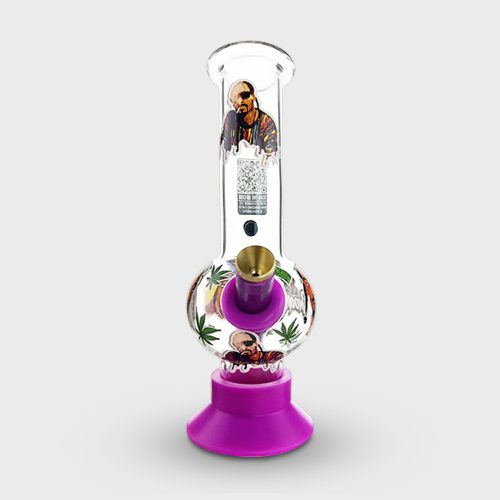 Glow in the Dark Snoop Dogg Design Bubble Bong 20cm