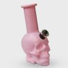 Pastel Pulse Skull Design Acrylic Bong 15cm