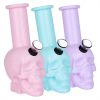 Pastel Pulse Skull Design Acrylic Bong 15cm