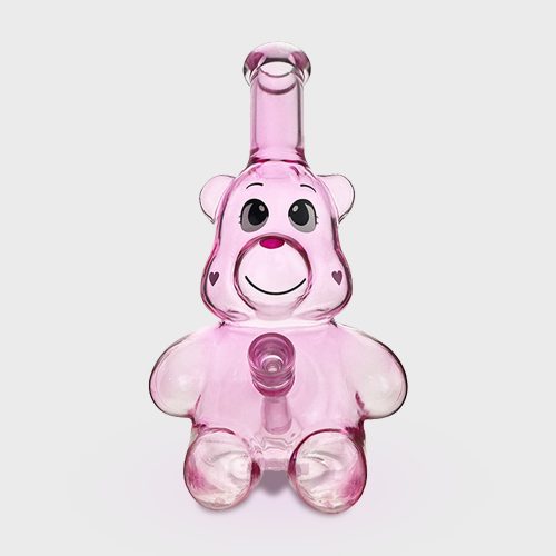 Pink Bear Glass Bong 25cm