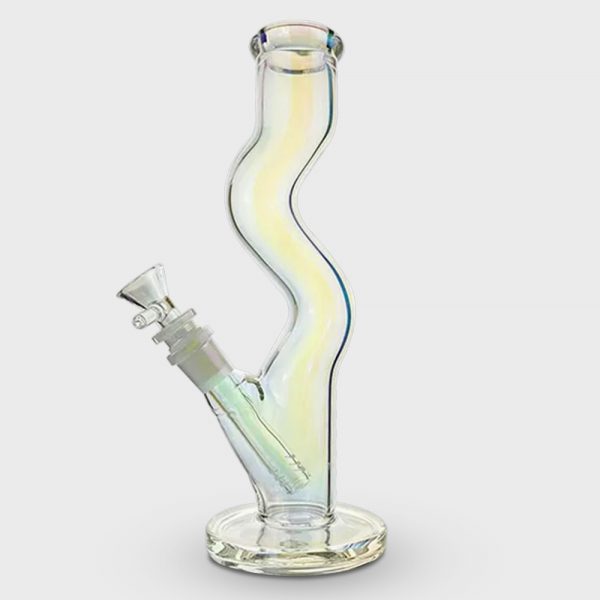 Wave Rider Straight Glass Bong 25cm