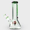 AGUNG Angry Bull Slide Design Beaker Glass Bong 25cm