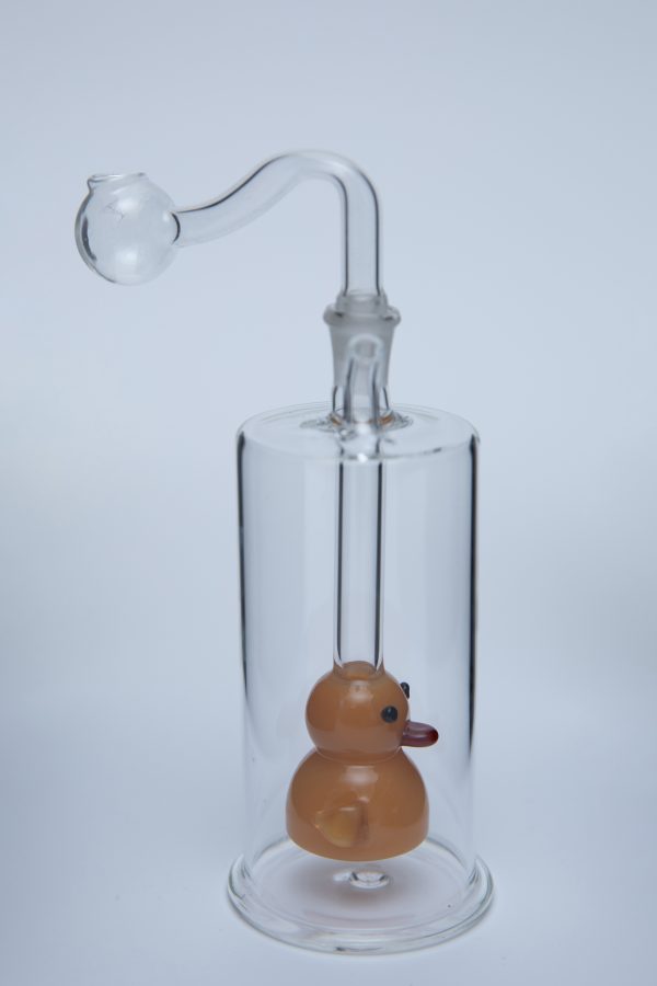 Baby Duck Water Pipe 13cm with Mini Bubbler Glass Pipe - Image 2