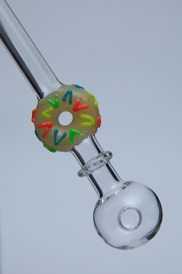 Sprinkles Donut Sweet Puff Glass Pipe 14cm Yellow - Image 2