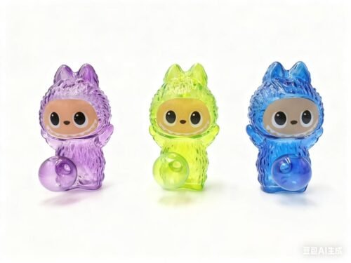 Labubu Glass Pipe 13cm with Mini Bubbler Glass Pipe